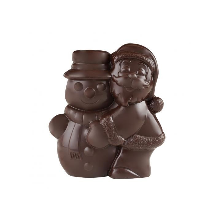 Père Noël & Bonhomme de neige en chocolat